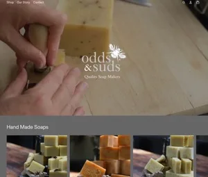 Odds & Suds homepage, handmade soap, Devon